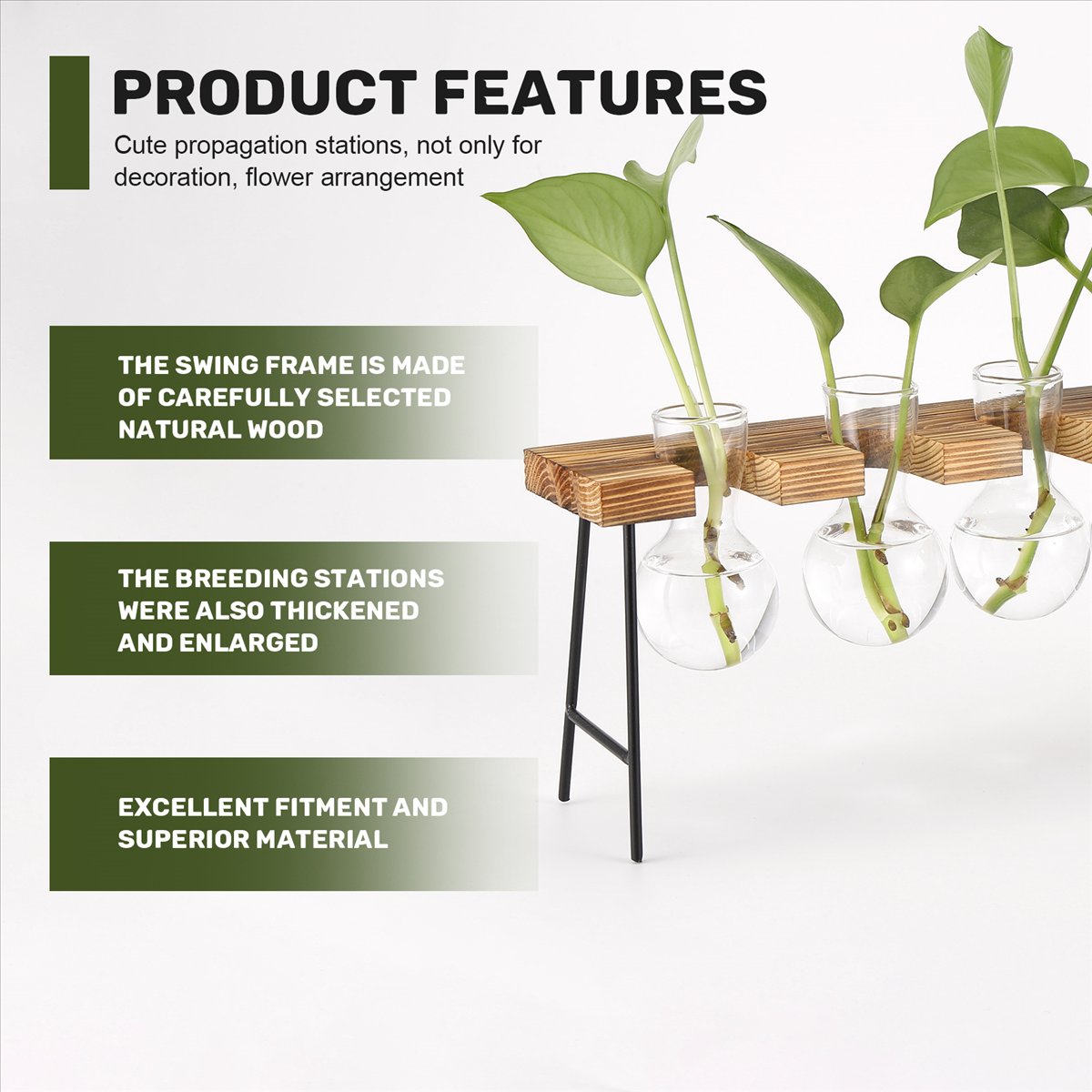 Propagation Station Vase - ABFS 번식 스테이션 데스크탑 에어 플랜트