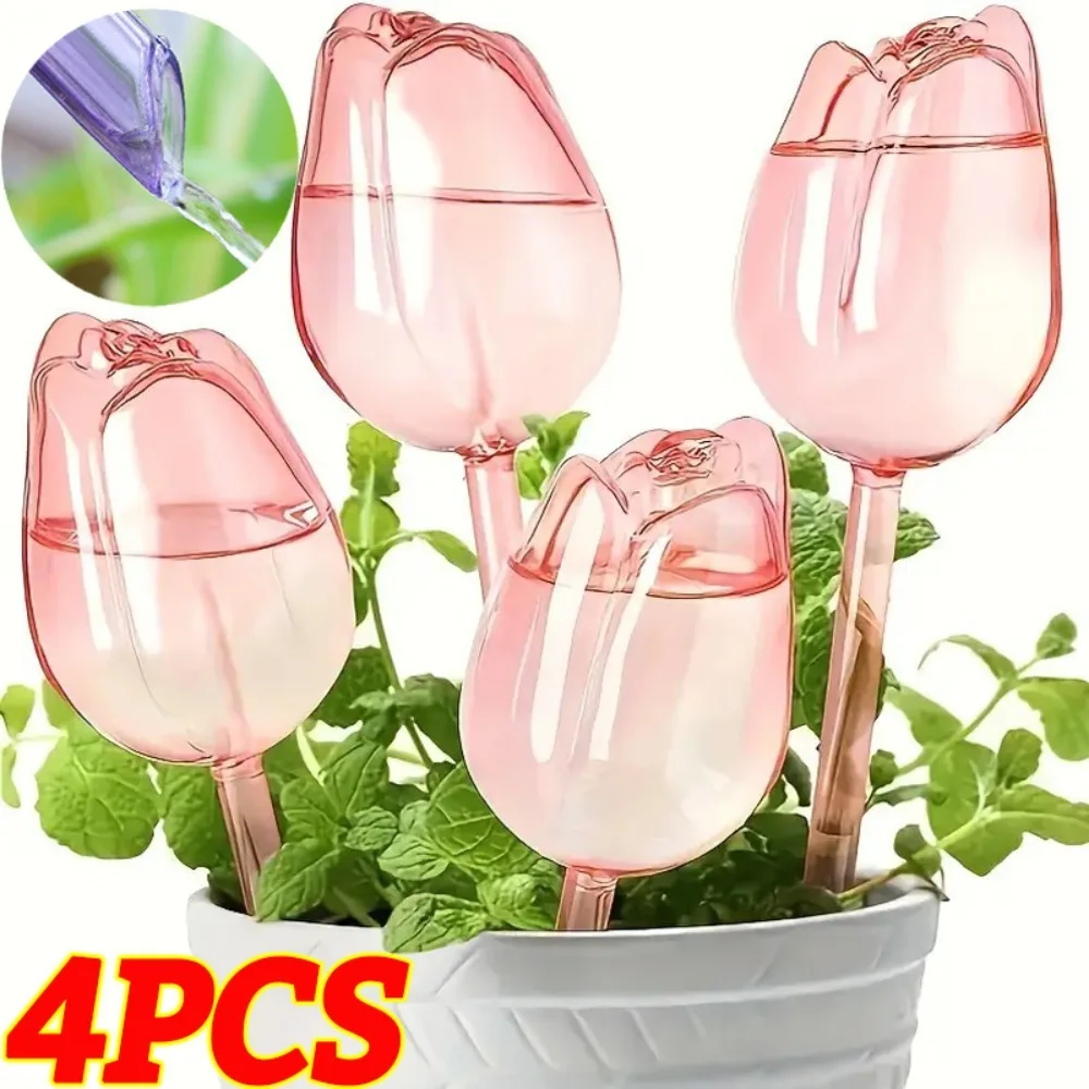 Self Watering Insert - 4개/1세트 자동 점적 관수 장치, 플라스틱